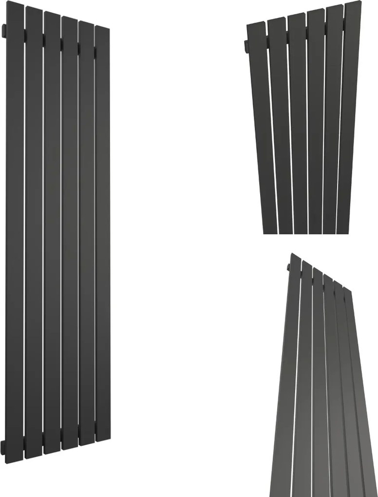 Dekorációs Radiátor FÜGGŐLEGES-R6 1800/450 Matt Fekete
