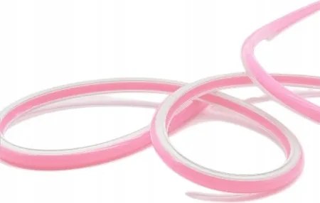 Neon maró 8mm Rózsaszín feliratvédő Neon Led szilikon 10x9mm