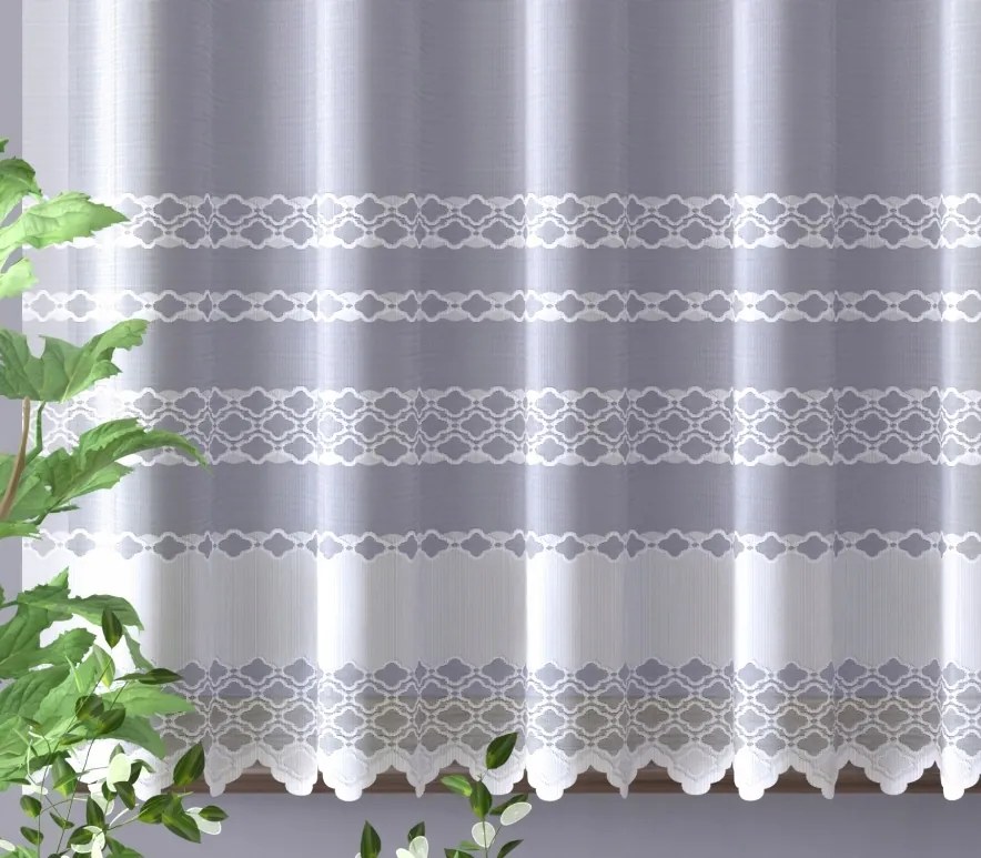 Mg Függöny 773/7 Fehér 300x140cm Kész Szalaggal