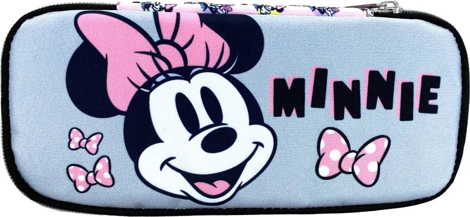 Disney Minnie Pretty in Pink 2 rekeszes tolltartó 26 cm