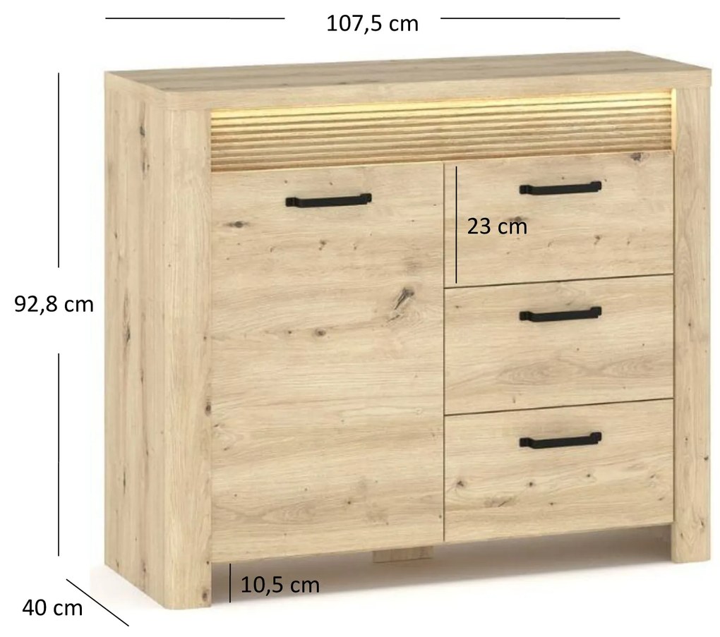 Komód Mindi (artisan tölgy). 1053047
