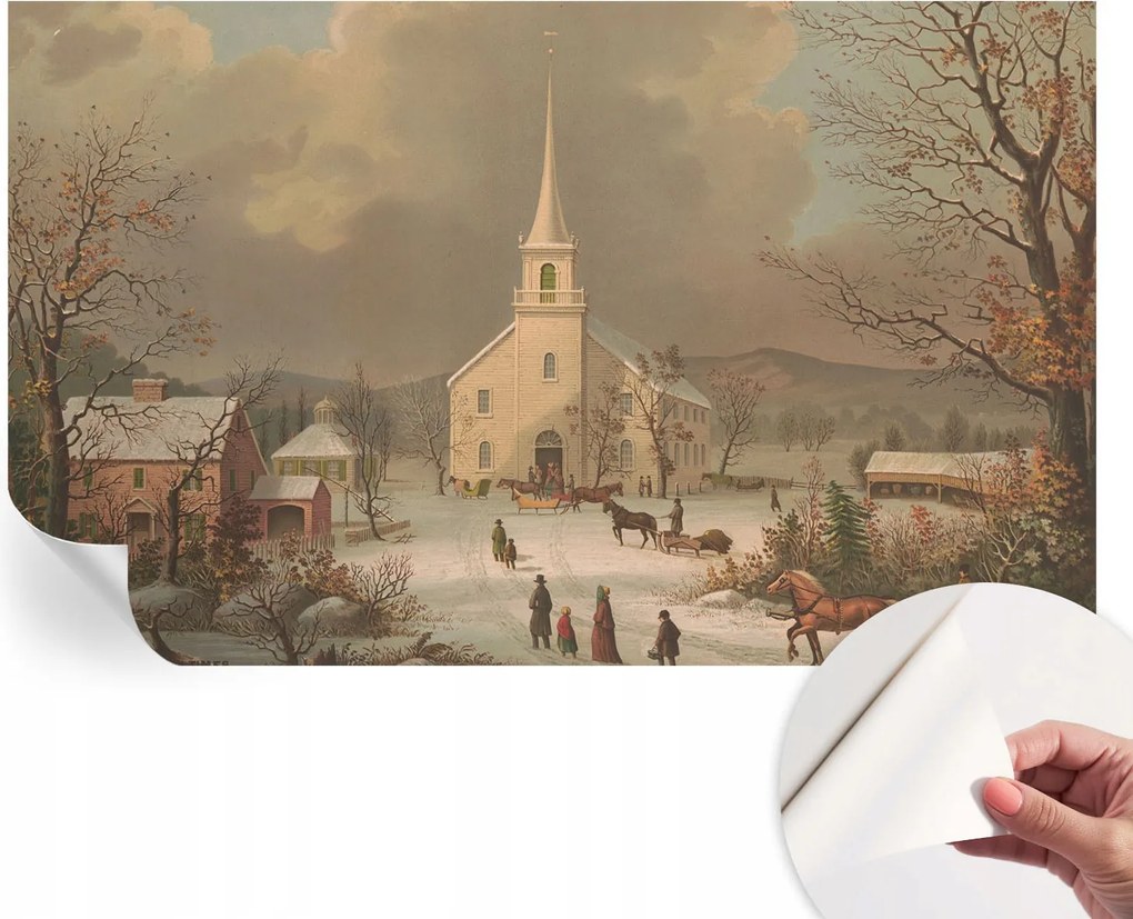 Öntapadós fotótapéta Nappali és Hálószoba Irodába Téli tájkép 416x254