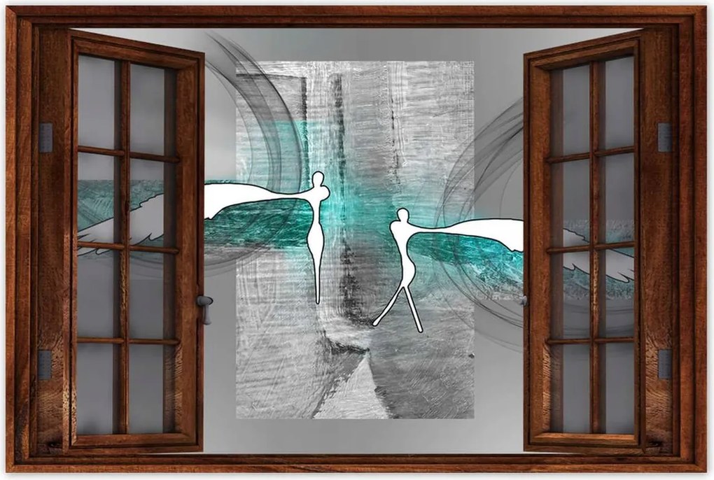 Poszterek 120x80 Angyalok a hálószobába Türkiz