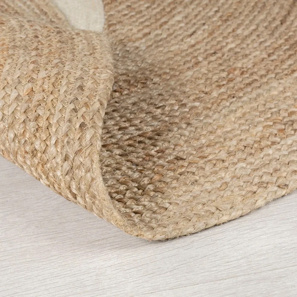Natúr színű juta gyerek szőnyeg 100x100 cm Bertie Bear – Flair Rugs
