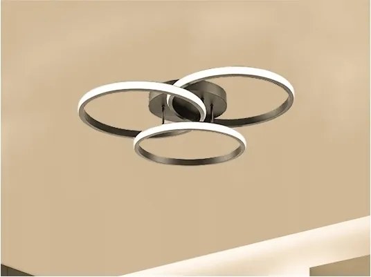 LED dimmelhető mennyezeti lámpatest LED/70W/230V 3000-6500K fekete + távirányító