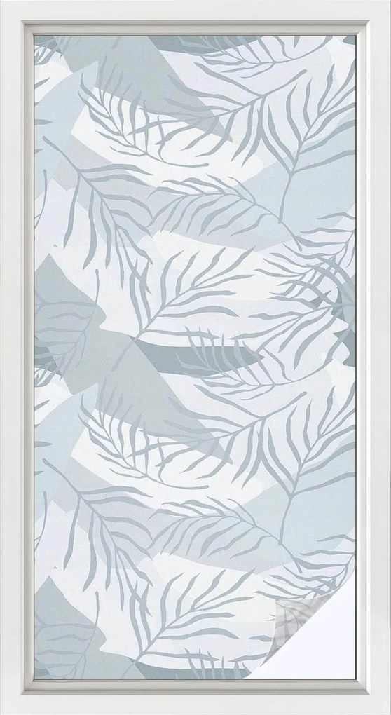 Öntapadós ablakfólia adatvédelem finom levelek 50x100