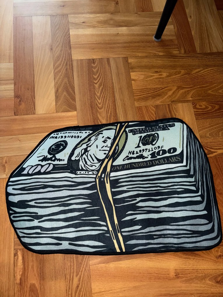 Szőnyeg Bankjegyek Pénz Kaki Dollár Pénz 3D Money 60 x 40cm Swag
