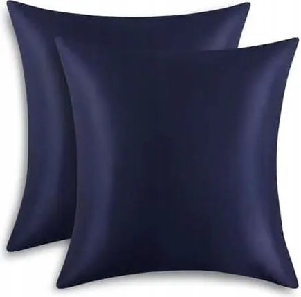 Párnahuzat Szatén utánzatú párnahuzat 65x65cm 2 db Sötétkék szín
