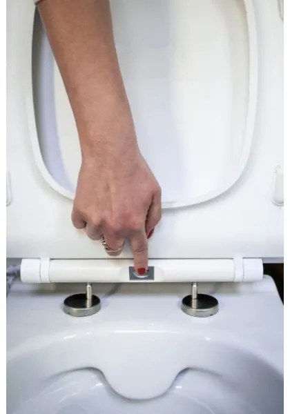 Cersanit K701-104 - Fali WC ülőkével CITY OVAL kerámia/fehér