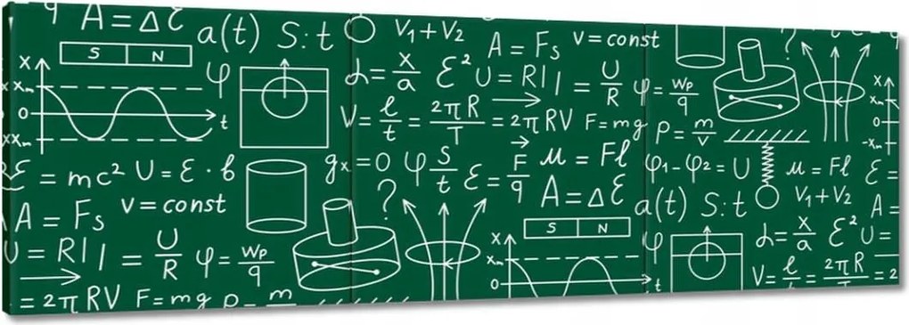 Vászonkép 60x20 Téma az iskola osztályába Fizika