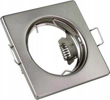 Gtv Mennyezeti lámpatest pont-négyzet inox acél Parma