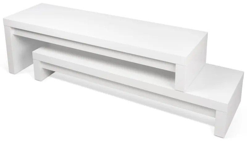 Cliff Walnut fehér variálható asztal - TemaHome