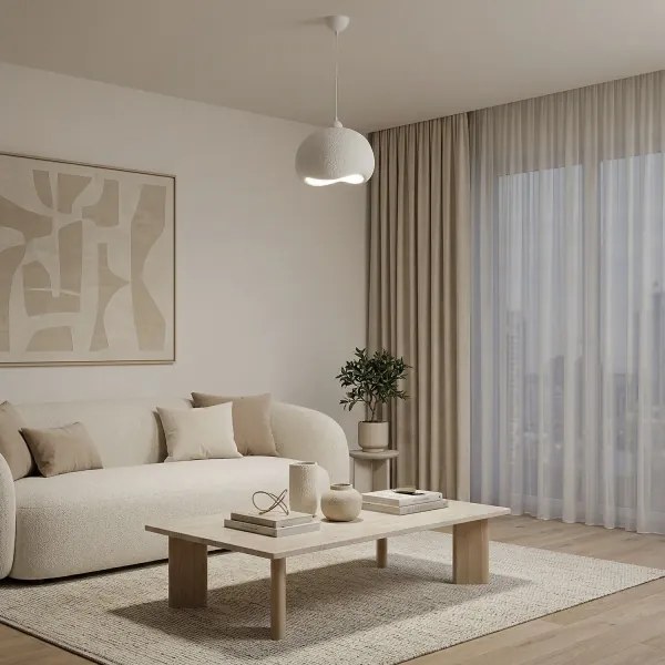 Brilagi - Kábeles függőlámpa WABI SABI 1xE27/40W/230V Ø 34 cm fehér