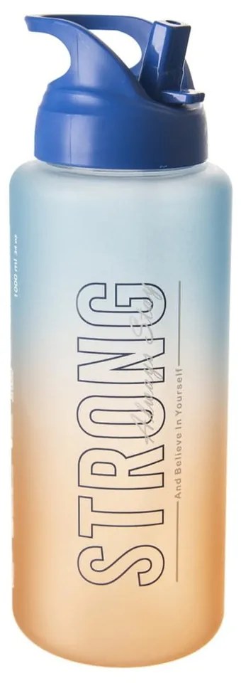 Kék-narancssárga tritán ivópalack 1 l Moly – Orion