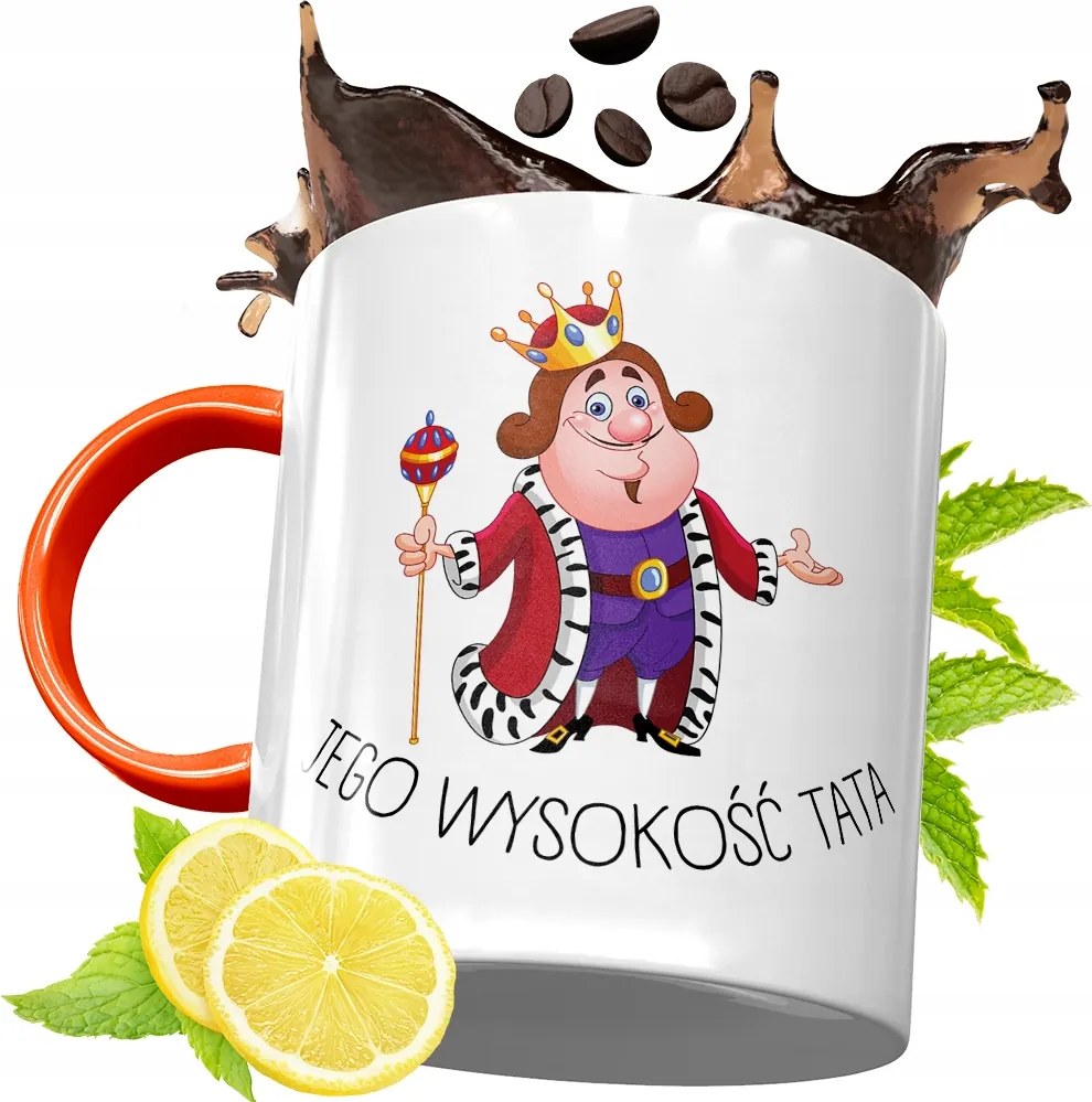 Narancssárga Bögre Apák Napjára Ajándék fényképes nyomtatással