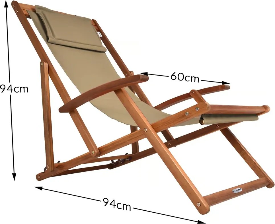 SIENA kerti nyugágy, 94x60x94cm, bézs Jurhan