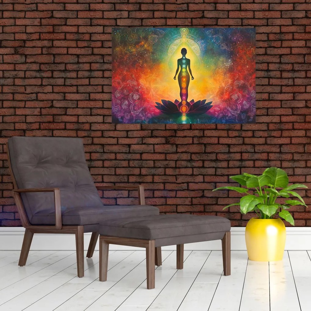 Kép - Nő és csakrák (90x60 cm)