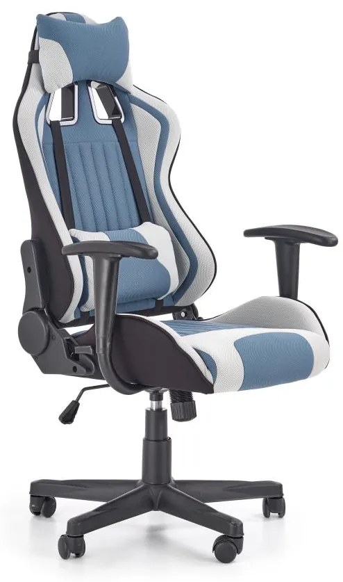 KODA irodai szék világosszürke/kék