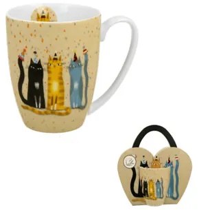 Porcelánbögre 350ml, díszcsomagolásban,Party