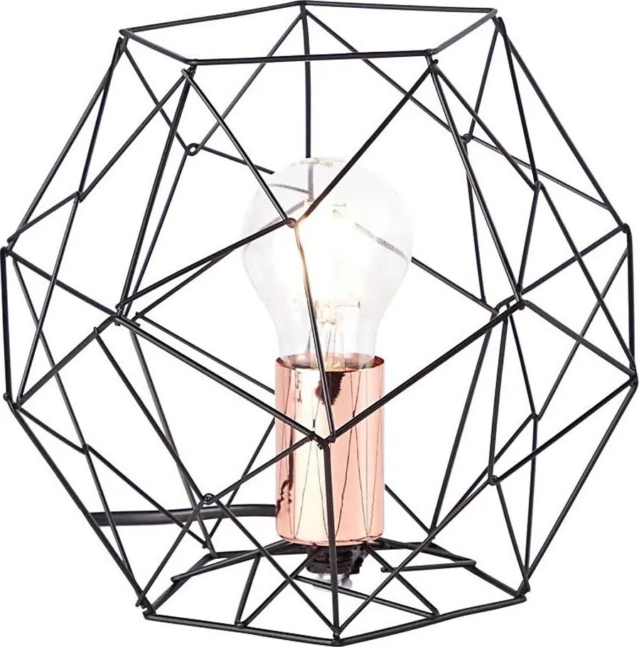 Brilliant - Asztali lámpa SYNERGY 1xE27/60W/230V fekete/réz