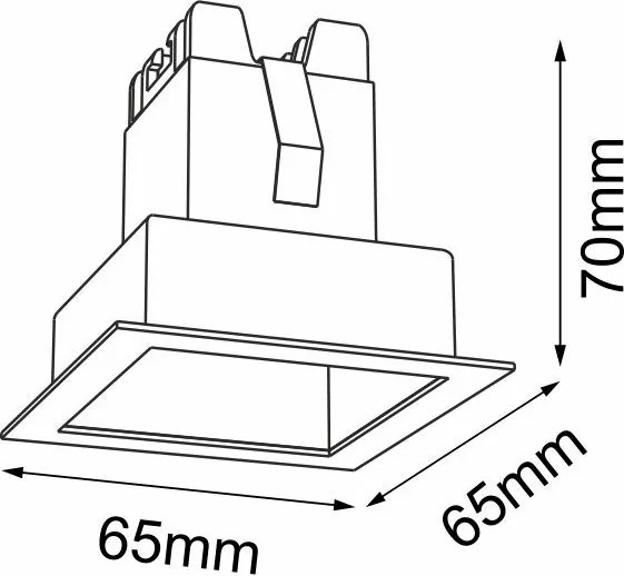 Antigo A-Glare 3038 Beépíthető spotlámpa 1x2W/LED 160lm IP20