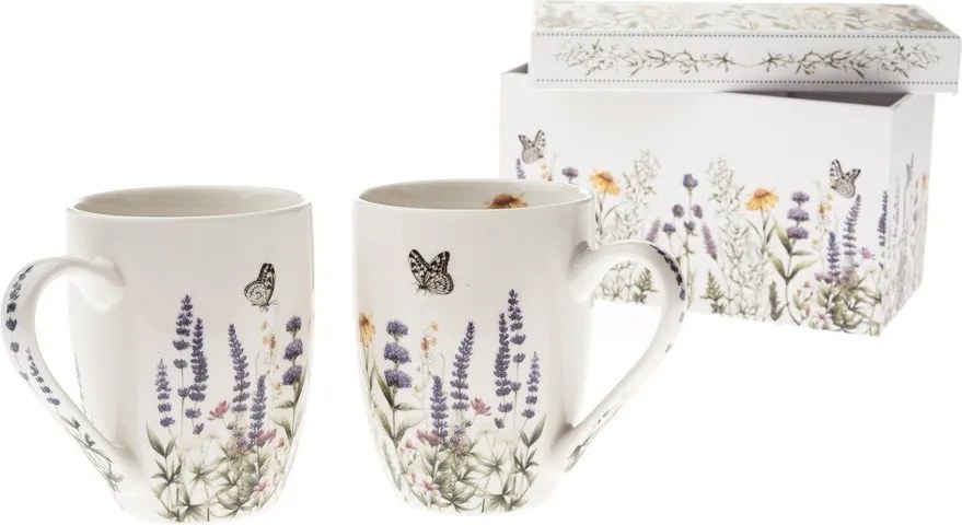 Krémszínű porcelán bögre szett 2 db-os 350 ml – Dakls