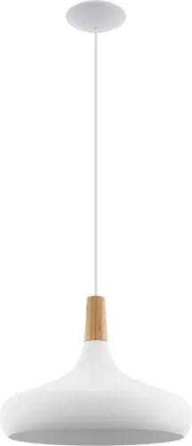 Eglo 96983 - SABINAR függeszték 1xE27/60W/230V, 40 cm, fehér