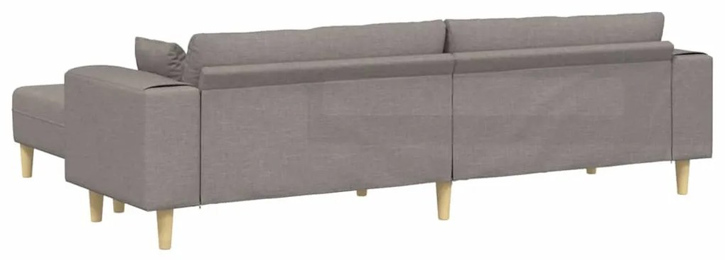 Szövet kanapé párnával 3 pcs Tópszínű 208 cm szövet