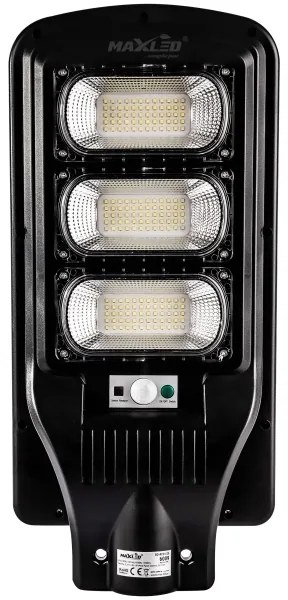 LED Napelemes utcai lámpa érzékelővel LED/180W/6V 6500K IP65 + távirányítás