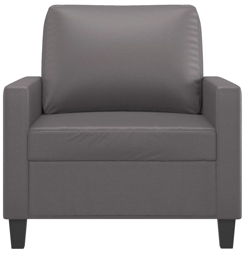 vidaXL szürke műbőr kanapészék 60 cm