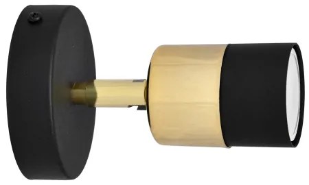 LED Fali spotlámpa TUBSSON 1xGU10/4,8W/230V fekete/arany