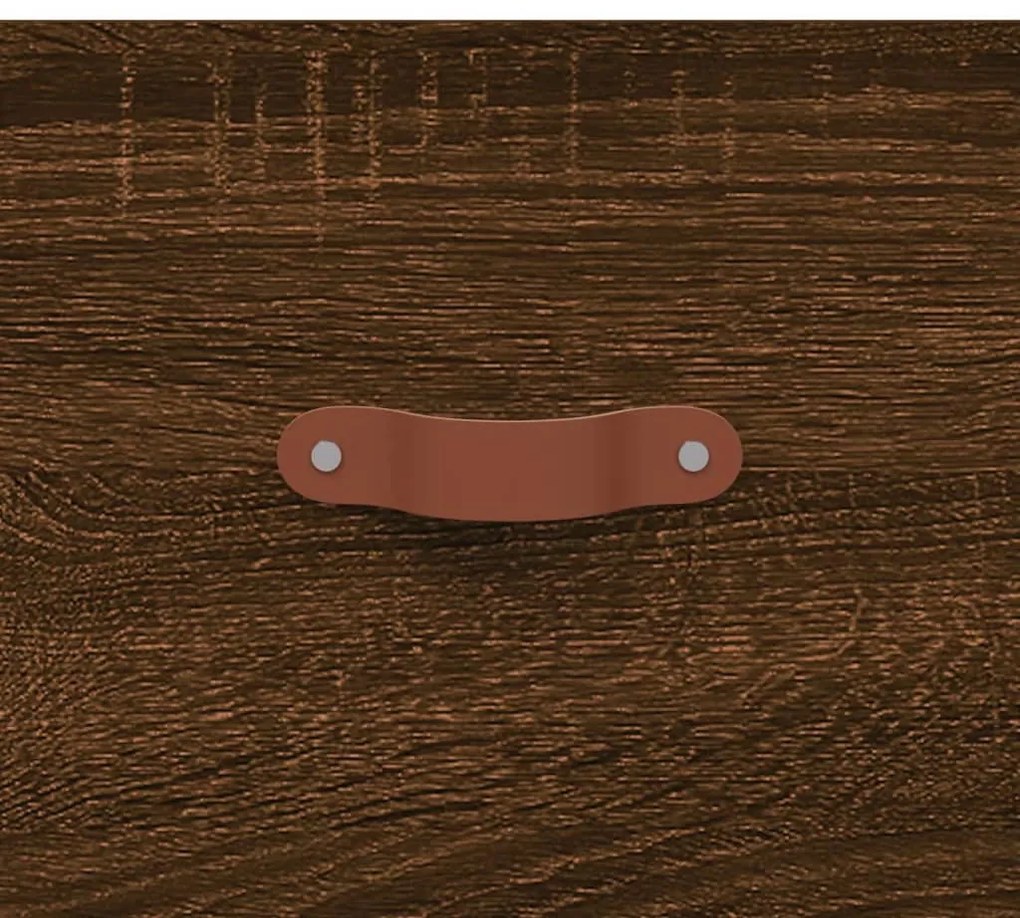 barna tölgy színű szerelt fa cipőpolc 102x35x55 cm