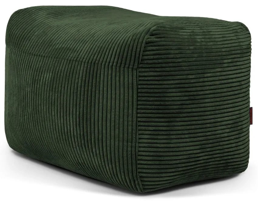 Zöld kordbársony babzsákfotel Plus 70 Lounge – SLOWDOWN
