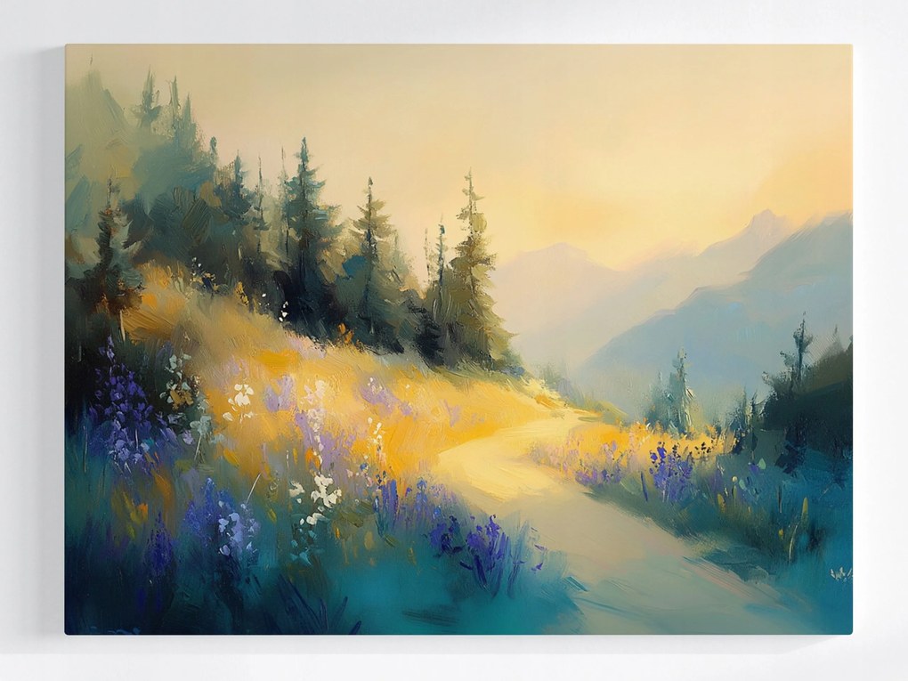 Poszter Tájkép Hegyek Út Ösvény 80x60