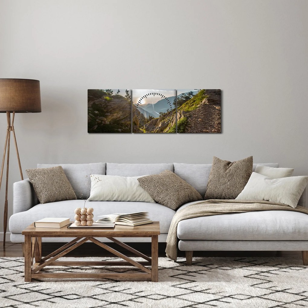 Kép - Olimpusi hegy (órával) (90x30 cm)