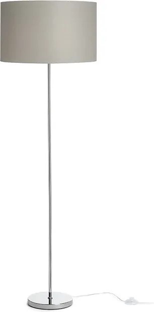 RENDL NYC/RON 40/25 stojanová Chintz světle šedá/chrom 230V LED E27 15W