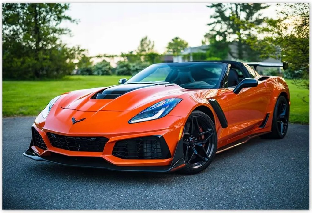 Poszterek 200x135 Narancssárga Autó