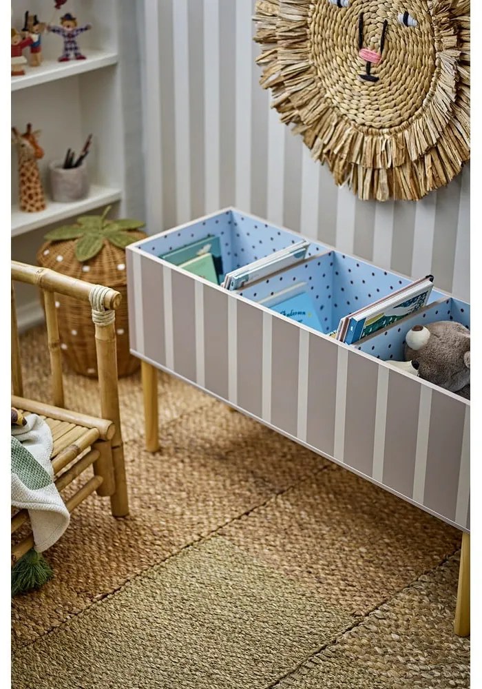 Bézs gyerek könyvespolc 90x50x30 cm Salam – Bloomingville Mini