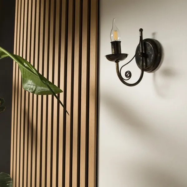 Fali lámpa DONATO 1xE14x40W/230V patinás