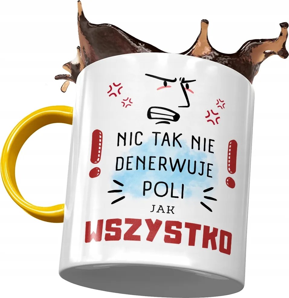 Sárga Bögre Poli Barátnő Feleség Barátnő Nyomtatott Fotóval