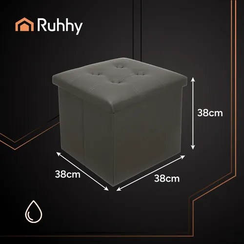 Összecsukható puff szürke Ruhhy 25780