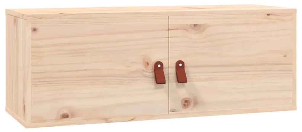 2 db tömör fenyőfa faliszekrény 80 x 30 x 30 cm