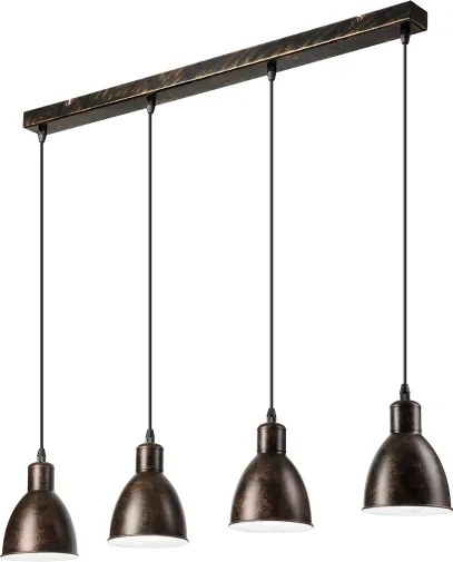 Brilagi - LED csillár kábeles felfüggesztéssel RIDDY 4xE27/60W/230V réz/patina