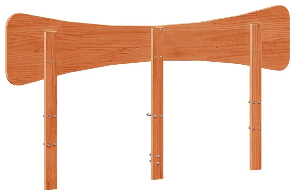 viaszbarna tömör fenyőfa fejtámla 150 cm