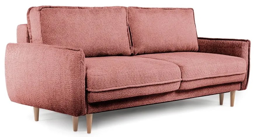 Piros buklé kinyitható kanapé 215 cm Patti – Bonami Selection
