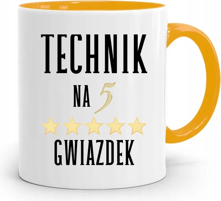 Technikus Bögre Sárga Ajándék fényképes nyomtatással