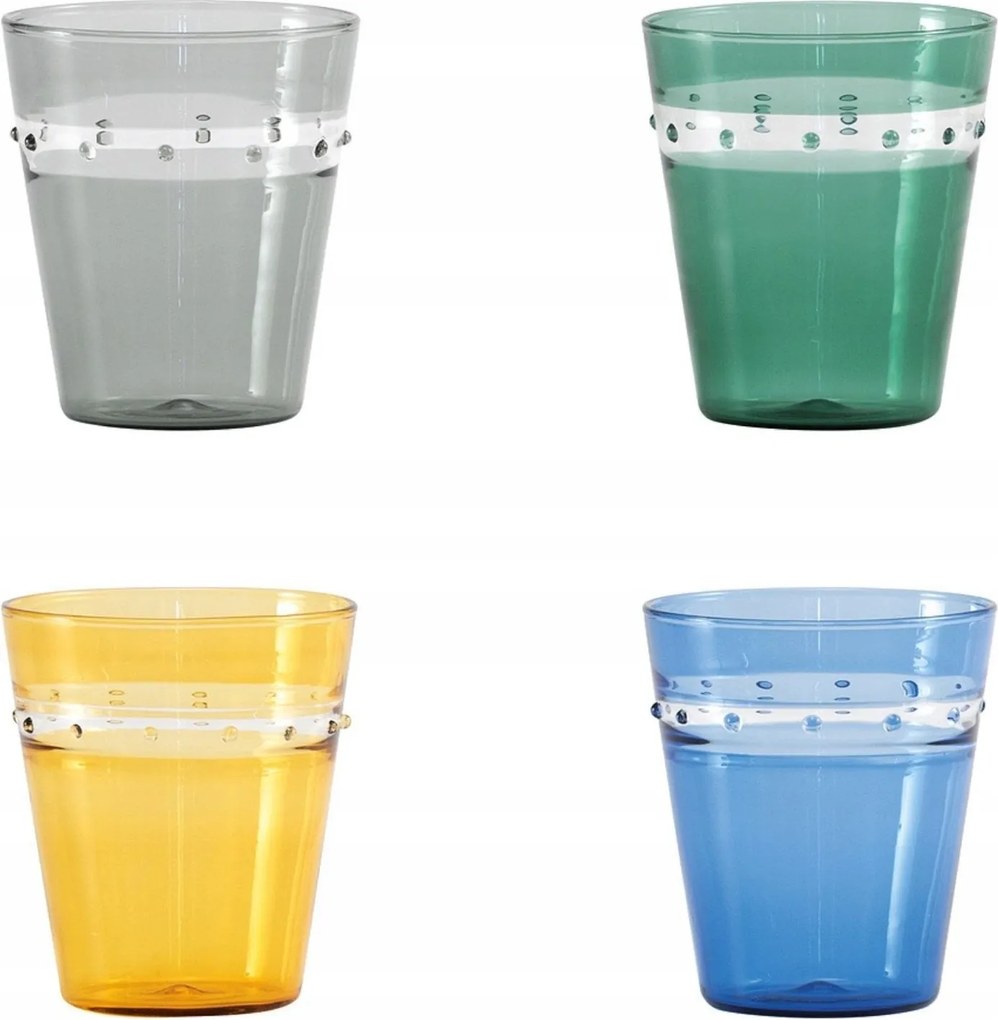 Pohár szett Zafferano A Pallini 4 db olasz pohár 300 ml