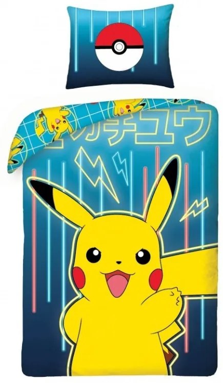 EMI Pokémon gyermek ágyneműhuzat 65x65 + 140x200 cm