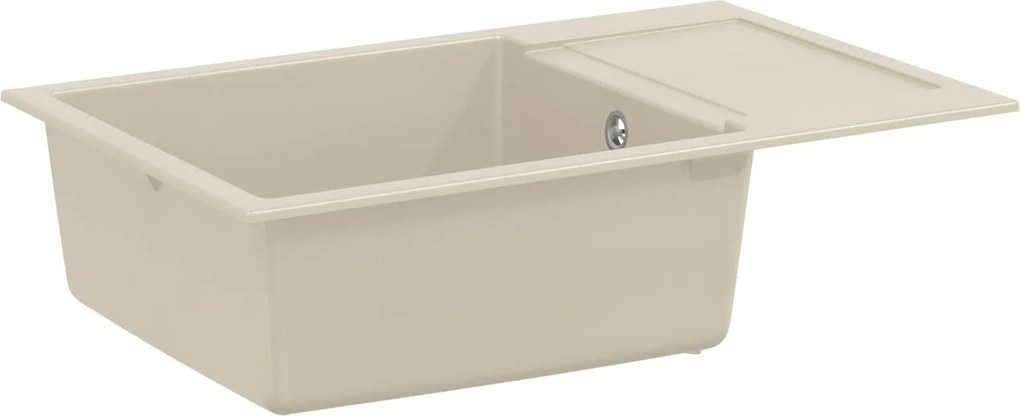 vidaXL Mosogató Bézs 780 x 500 mm 80% Kvarc és 20% Gyanta