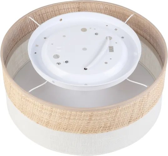 Mennyezeti lámpa SIRJA DOUBLE BOHO 2xE14/15W/230V átm. 35 cm bézs/krém